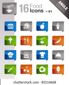 Angle Stickers - Food Icons