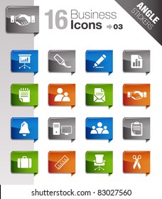 Angle Stickers - Office and Business icons