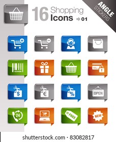 Angle Stickers - Shopping Icons