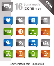 Angle Stickers - Social Media Icons