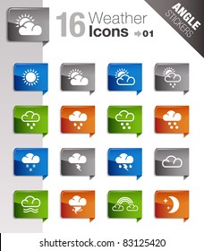 Angle Stickers - Weather icons
