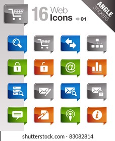 Angle Stickers - Website and Internet Icons