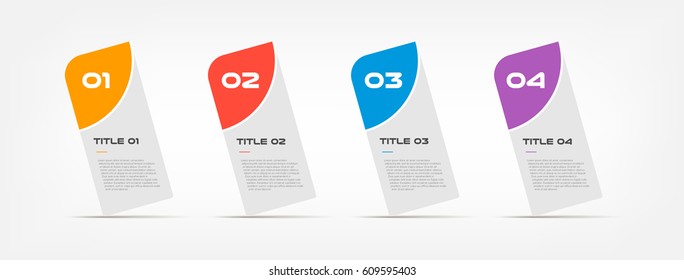 Angle text Infographic Templates for Business Vector Illustration, can illustrate a strategy, workflow or team work, timeline, vector flat color