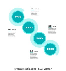 Angle timeline steps infographics - can illustrate a strategy, workflow or team work, vector flat color, business template for presentation. Can be used for diagram, banner, web design