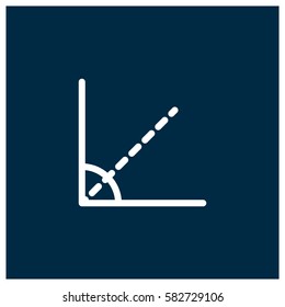 Angle vector icon