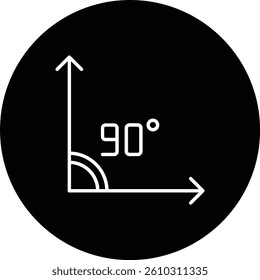 Angle vector icon. Can be used for printing, mobile and web applications.