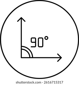 Angle vector icon. Can be used for printing, mobile and web applications.