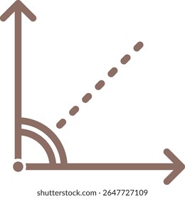 Angle vector icon. Can be used for printing, mobile and web applications.