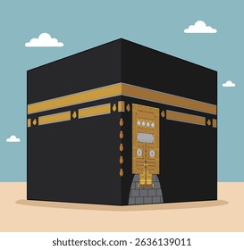 Angle view of the Kaaba