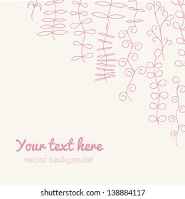 Angle vintage background. Floral pattern