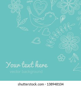 Angle vintage background. Floral pattern
