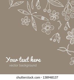 Angle vintage background. Floral pattern