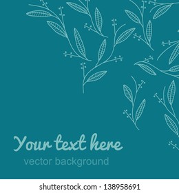 Angle vintage background. Floral pattern