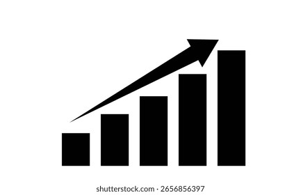 Seta dinâmica angular aumentar e parte de recessão ponteiro para cima progresso crescimento amarelo realista ícone 3d ilustração vetor. Sucesso gráfico abstrato tendência positiva negócios . EPS 10 