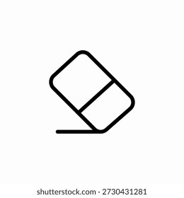 angled eraser tool icon sign vector