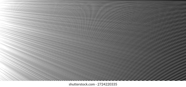 Las líneas blancas en ángulo sobre fondo negro crean una ilusión óptica de profundidad y movimiento. La textura Abstractas evoca tensión geométrica, distorsión visual y perspectiva lineal dinámica.