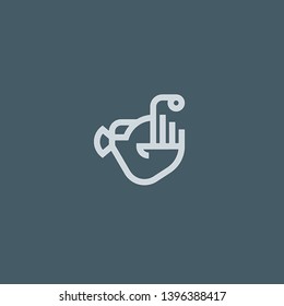 Anglefish vector icon. Anglefish concept stroke symbol design. Thin graphic elements vector illustration, outline pattern for your web site design, logo, UI. EPS 10.