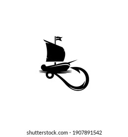 Angler Fishing Emblem Logo design inspiration, Sword fish fishing emblem for sport club