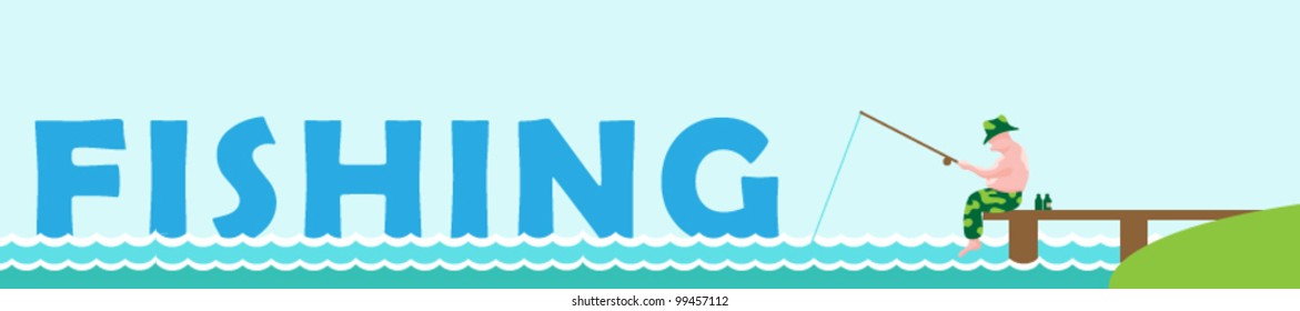 Angler fishing from the pier