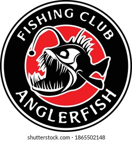 Anglerfish Fishing Logo. Great to use as Your fishing Activity. 