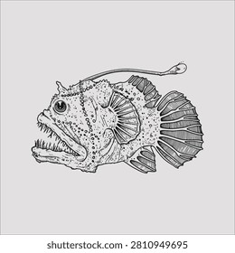 Anglerfish sketch drawing artwork