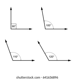 Angles In Degrees , Geometry Math Signs Symbols