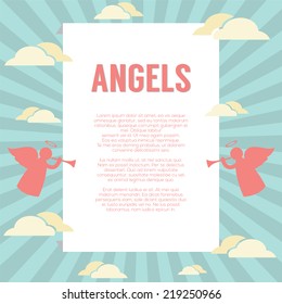 Angles With Pipes Background Vector Illustration
