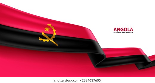 Drapeau angolais Royalty Free Stock SVG Vector and Clip Art