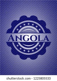 Angola emblem with jean texture