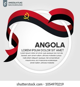 Angola flag background