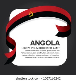 Angola flag background