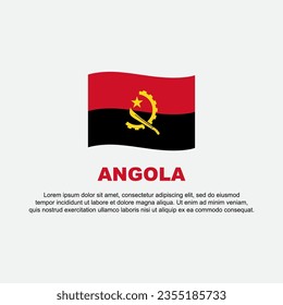 Angola Flag Background Design Template. Angola Independence Day Banner Social Media Post. Angola Background