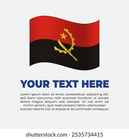 Hintergrundvorlage für Angola-Flaggenbanner
