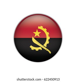 Angola flag button