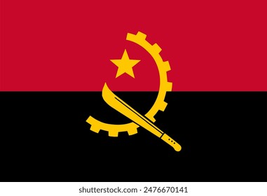 Bandera de Angola ilustrador banderas de países