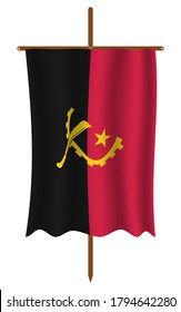 Angola flag image vector. EPS.file.