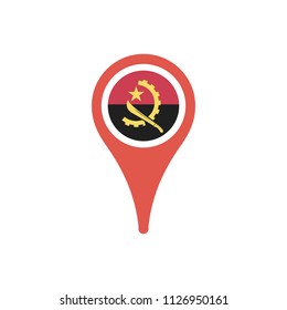 Angola Flag Pin
