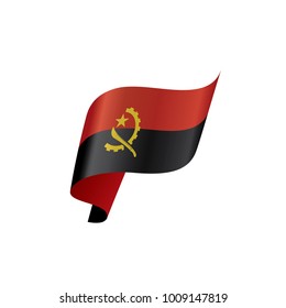 Angola flag, vector illustration