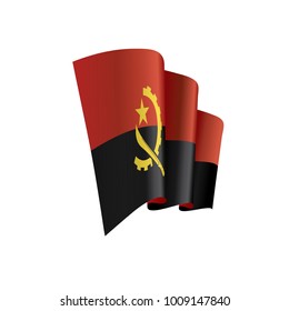 Angola flag, vector illustration