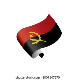 Angola flag, vector illustration