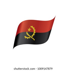Angola flag, vector illustration