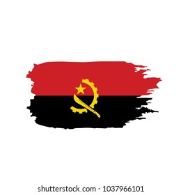 Angola flag, vector illustration