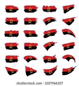 Angola flag, vector illustration