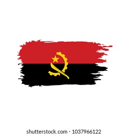 Angola flag, vector illustration