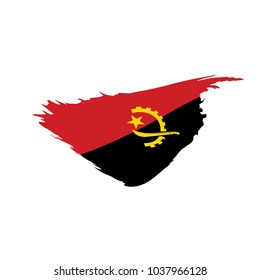Angola flag, vector illustration