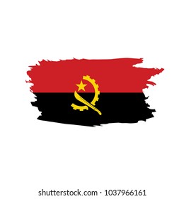 Angola flag, vector illustration