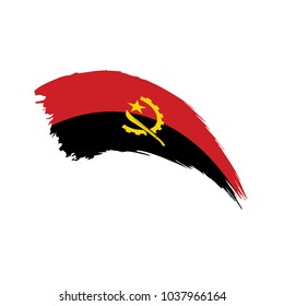 Angola flag, vector illustration