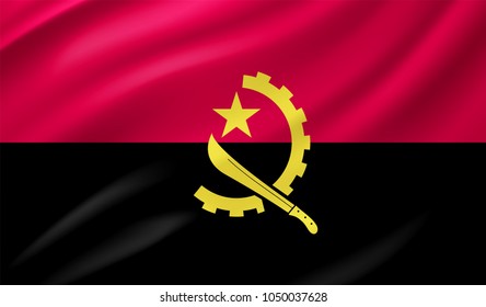 Angola Flag in Vector Illustration