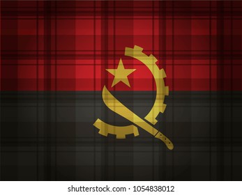 Angola Flag vector illustration. 