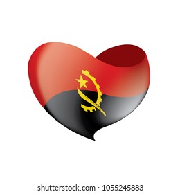 Angola flag, vector illustration